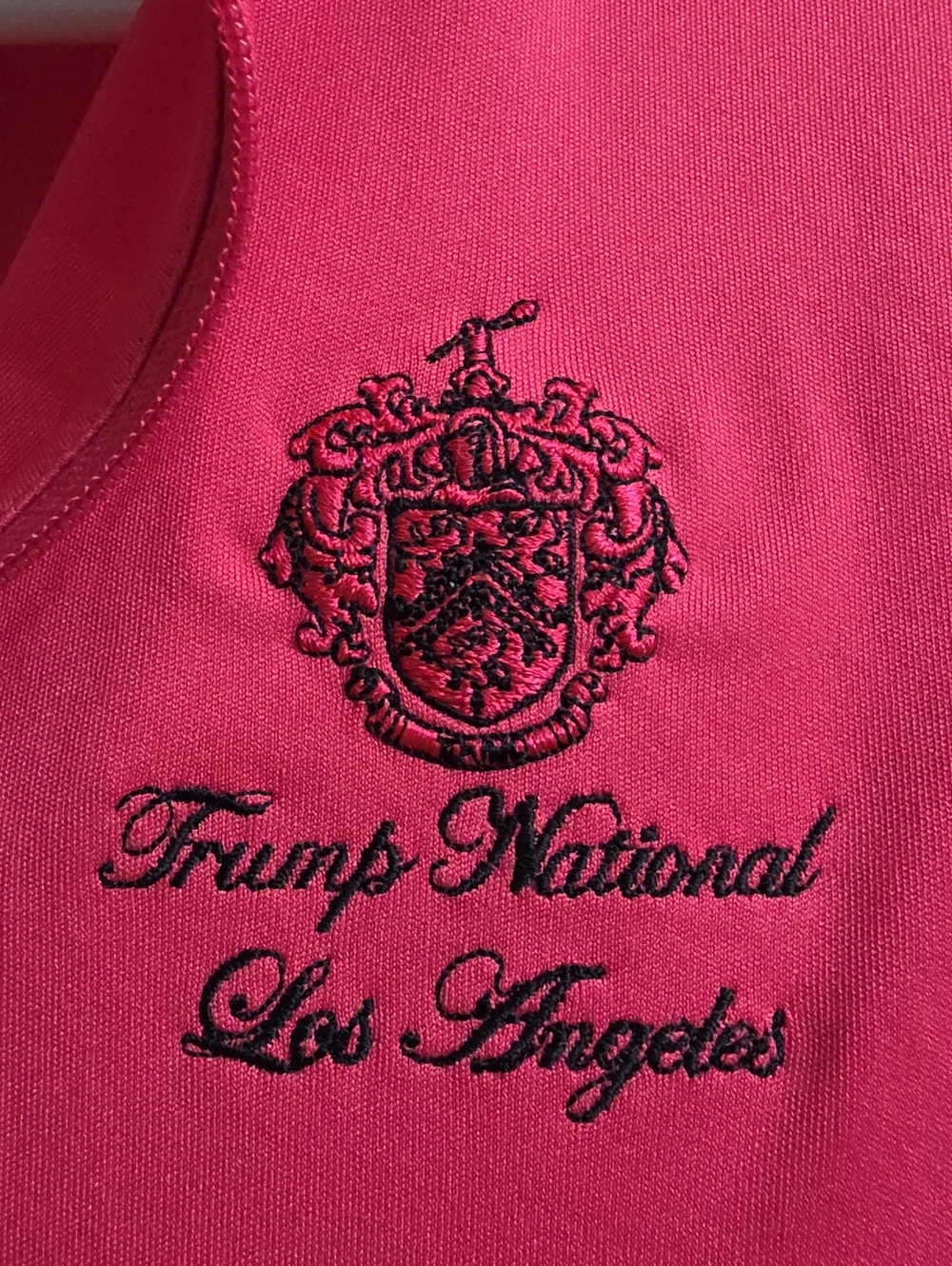 NWT Trump Golf By Greg Norman Hibiscus Pink 1/4 Pull Over -  Size S/P - Picture 5 of 6